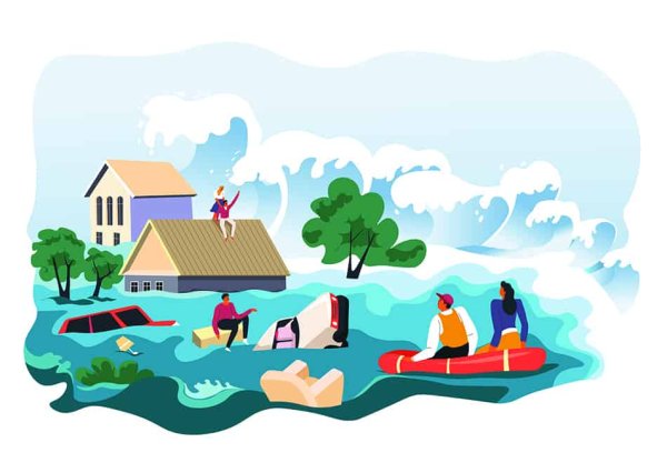 Наводнение вектор