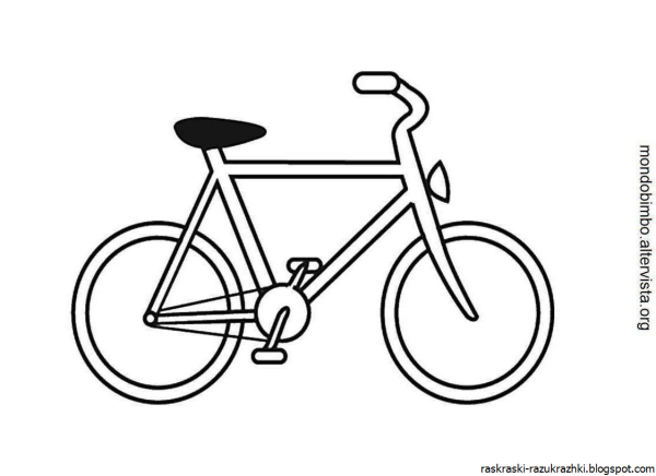 Велосипед раскраска