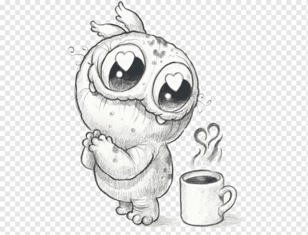 Монстрики для срисовки карандашом