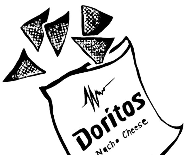 Раскраска пакет чипсов