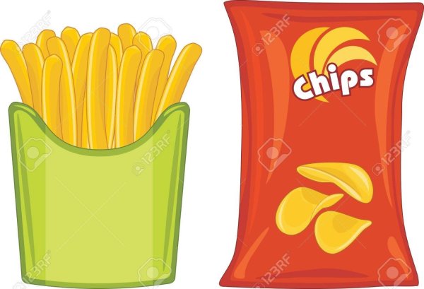 Раскраска чипсы