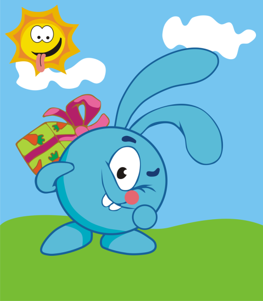 Смешарики Крош сбоку