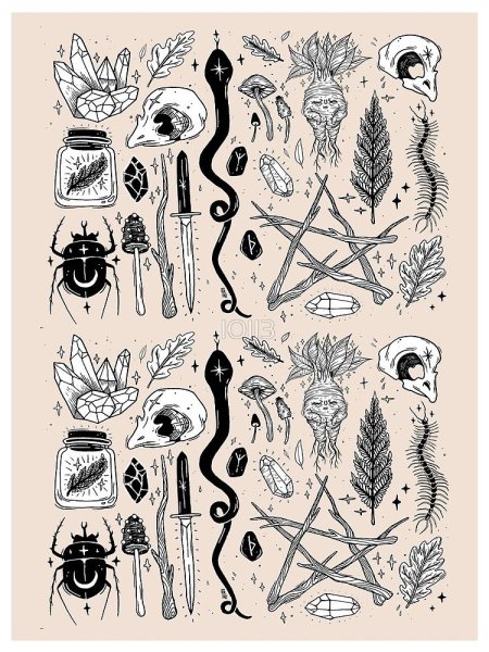 Ведьминские Татуировки эскизы