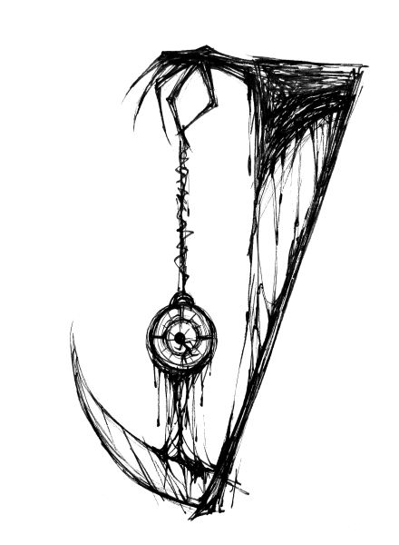 Тату Олд скул Готика