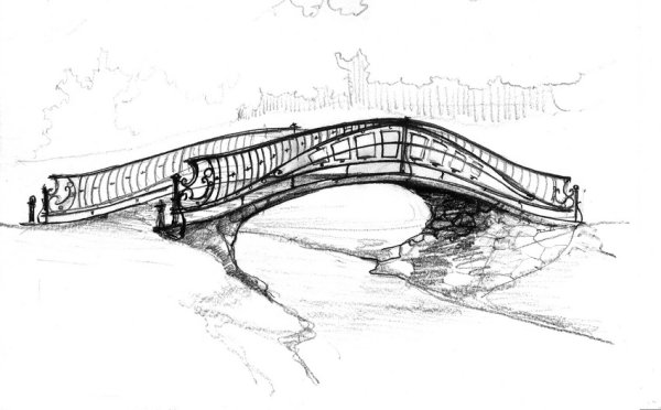 Мост через реку для детей