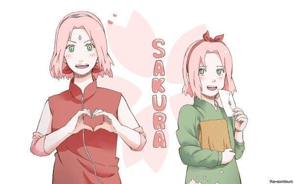 Сакура Харуно с сакурой