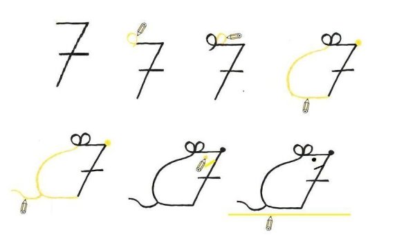 Рисование из цифр