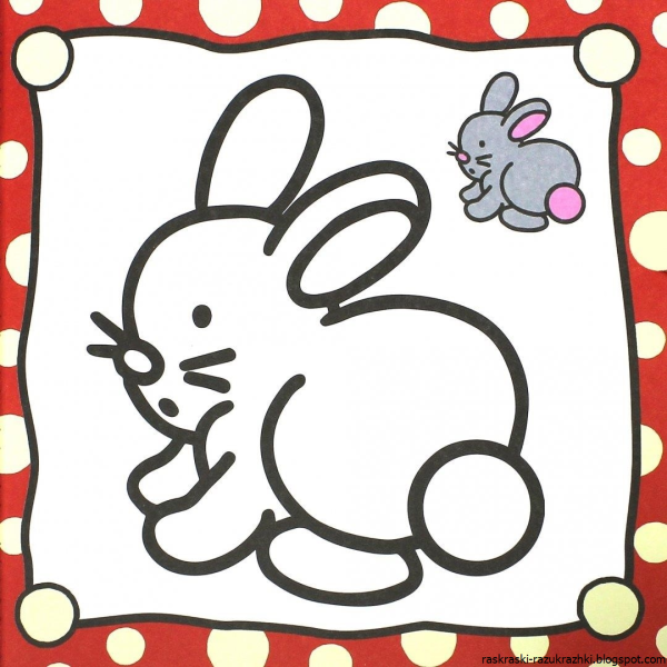 Раскраска малышка