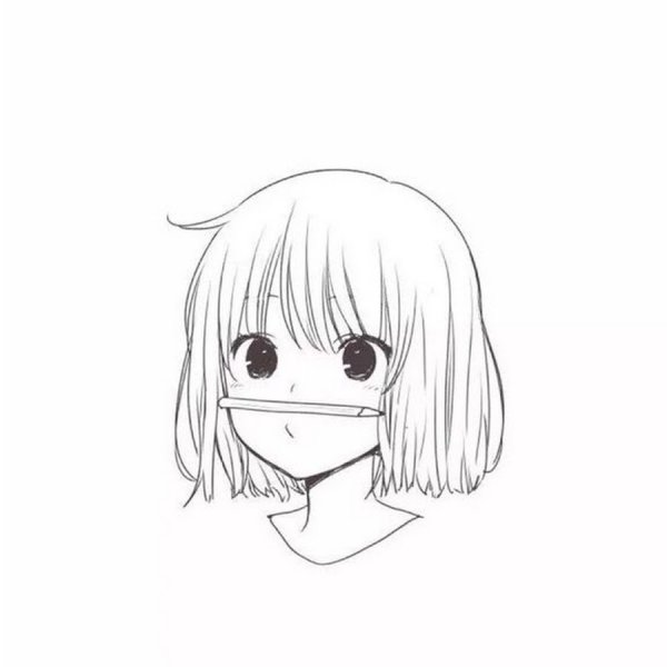Аниме для срисовки легкие маленькие