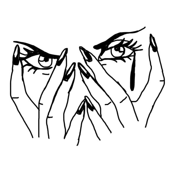 Эскиз тату глаза девушки