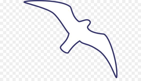 Чайка трафарет для вырезания