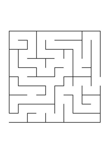 Лабиринт легкий для детей