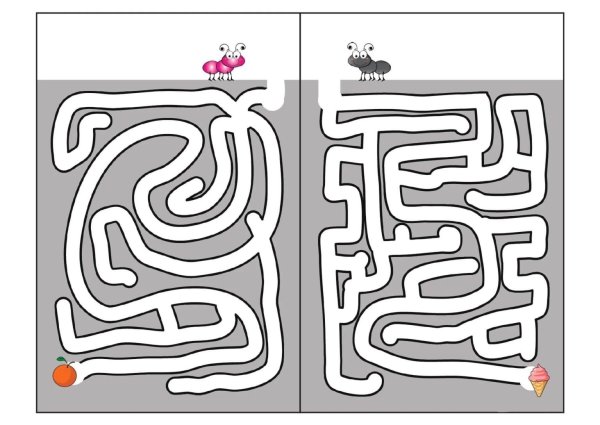 Трафарет Лабиринта для детей