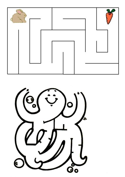 Лабиринты для детей 3-4 лет