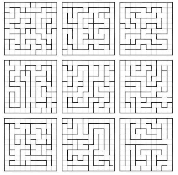 Лабиринт легкий для детей