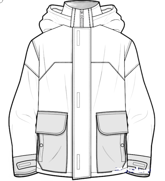 Куртка раскраска