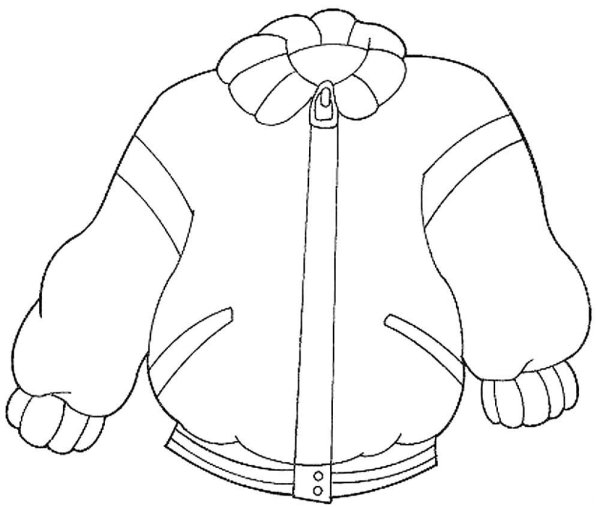 Куртка раскраска