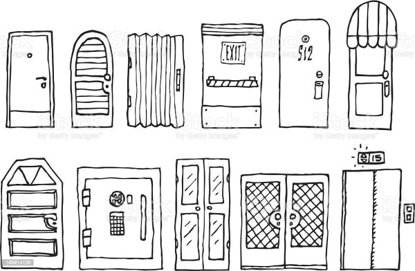 Дверь рисунок