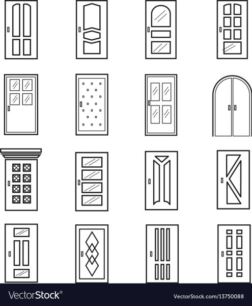 Входная дверь значок