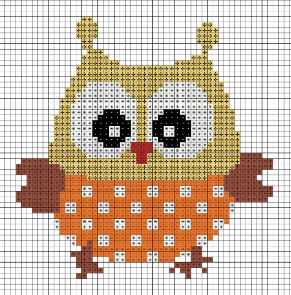 Схемы для вышивки крестиком простые для детей