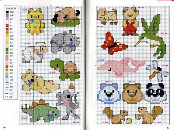 Простая вышивка крестиком