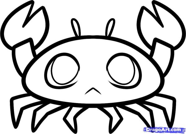 Крабик карандашом