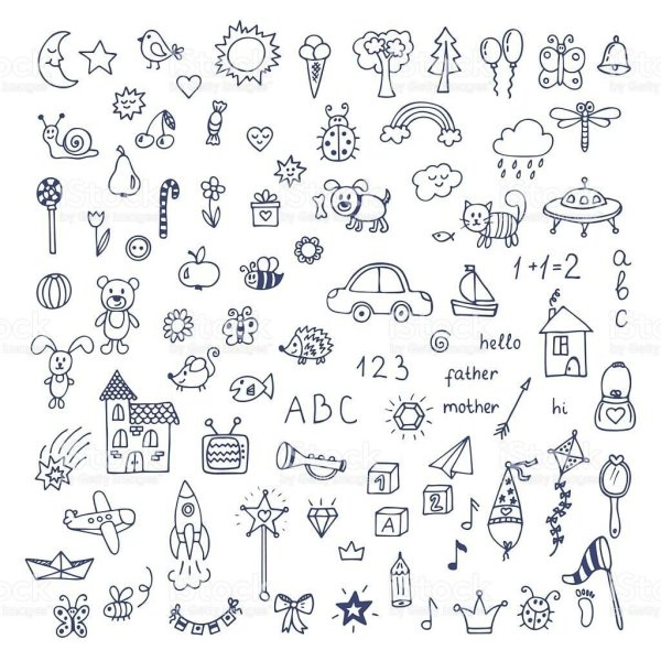 Маленькие рисунки ручкой в тетради милое