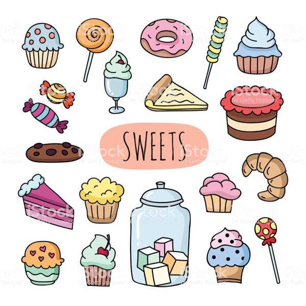 Раскраска маленькая еда