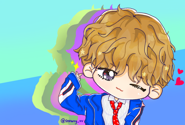 Чиби Тэхен из БТС