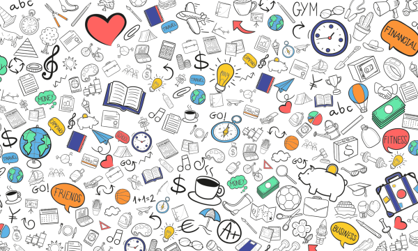 Стикербомбинг черно белый