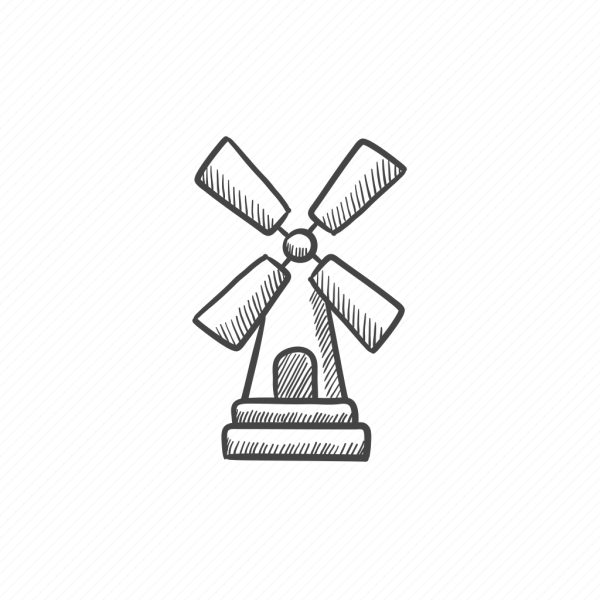 Лопасти мельницы лого