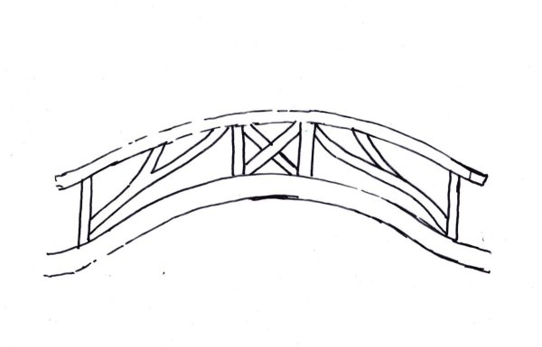Мостик раскраска
