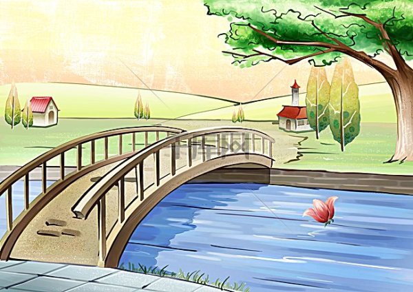 Мостик рисунок