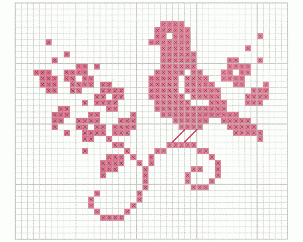 Простая вышивка крестиком