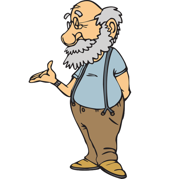 Мультяшный дед