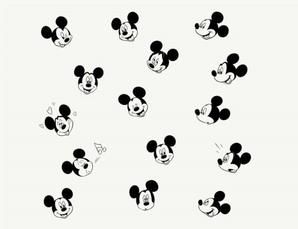 Микки Маус малыш раскраска