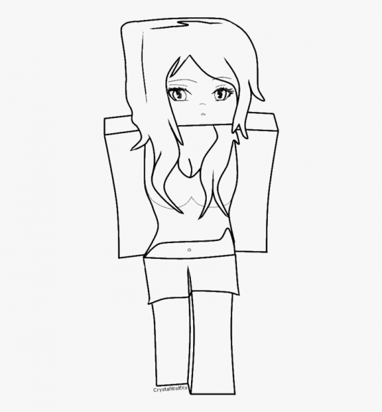 Раскраска РОБЛОКС для девочек