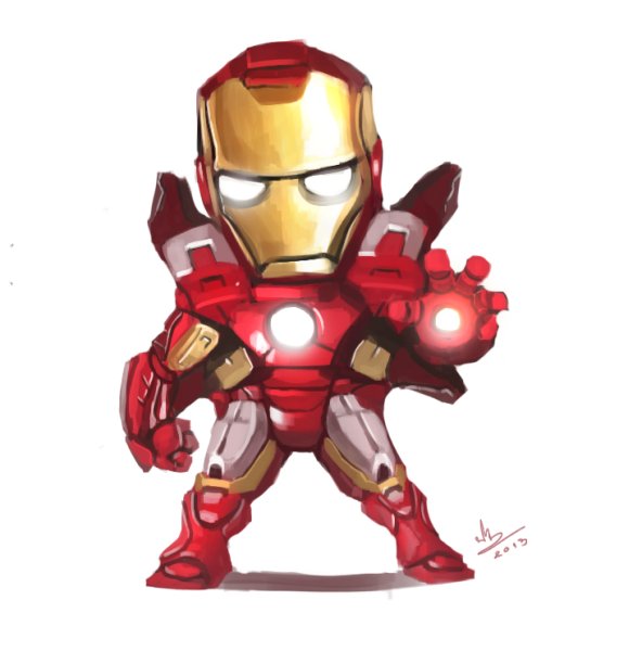 Чиби герои Марвел Железный человек
