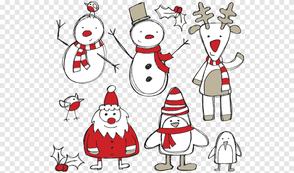 Новогодние рисунки для срисовки