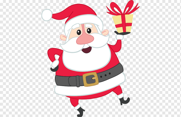 Мультяшный Санта на новый год