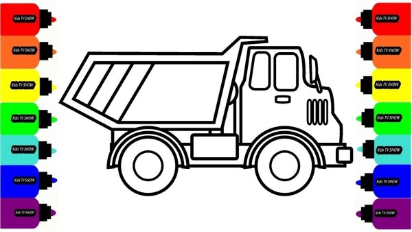 Нарисовать дальнобойщиков КАМАЗ 54115