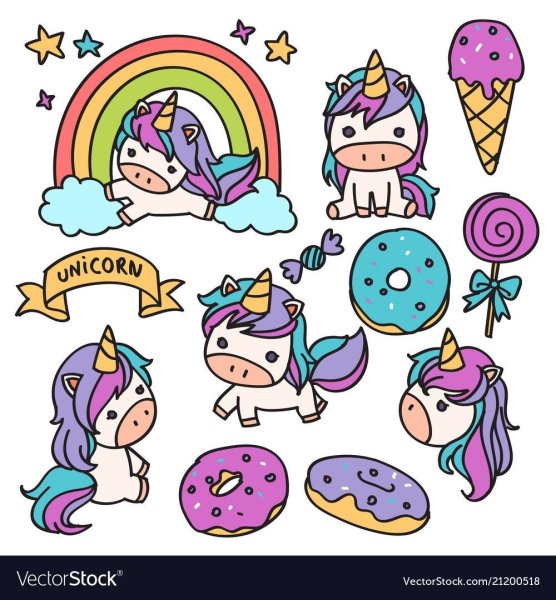 Единорог черно белый