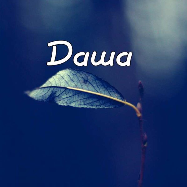 Даша имя надпись