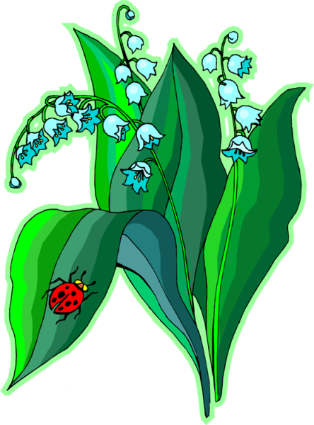 Стикер с ландышами