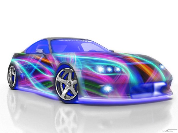 Разноцветные машины