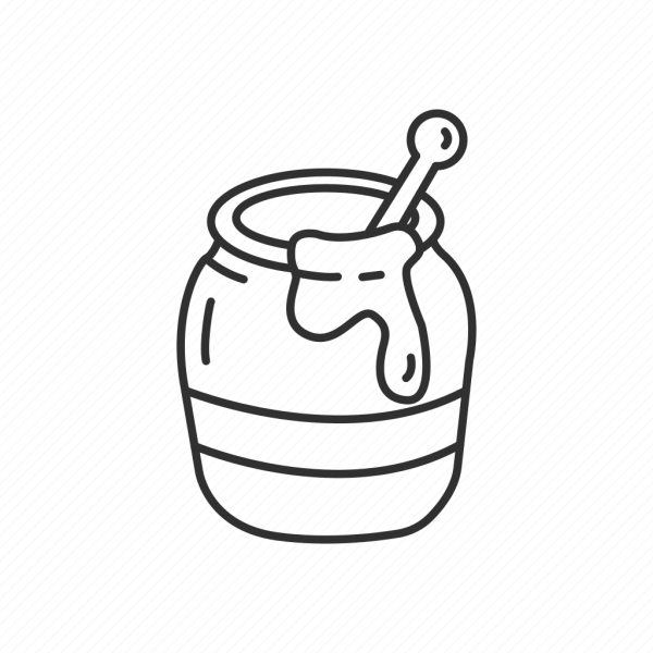 Трафарет баночка варенья