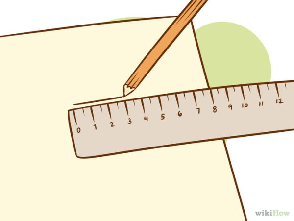 Чертить карандашом по линейке