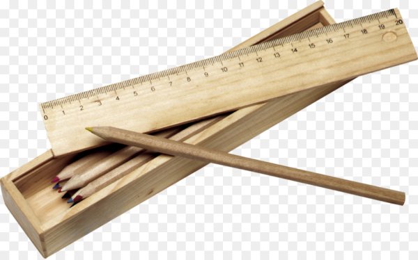 Старая деревянная линейка