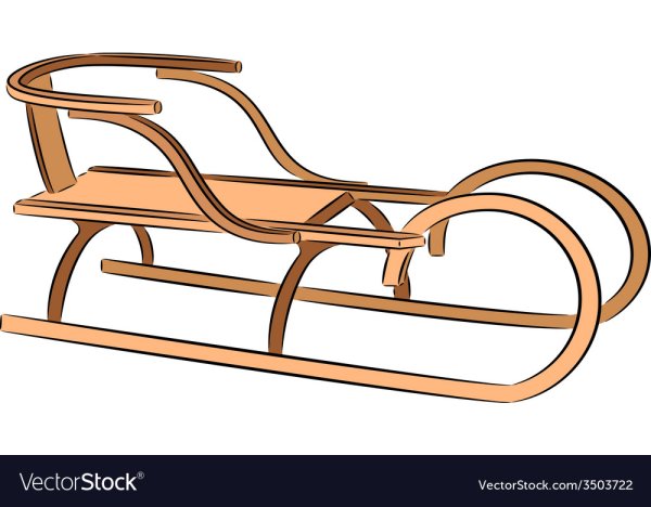 Детские санки вектор