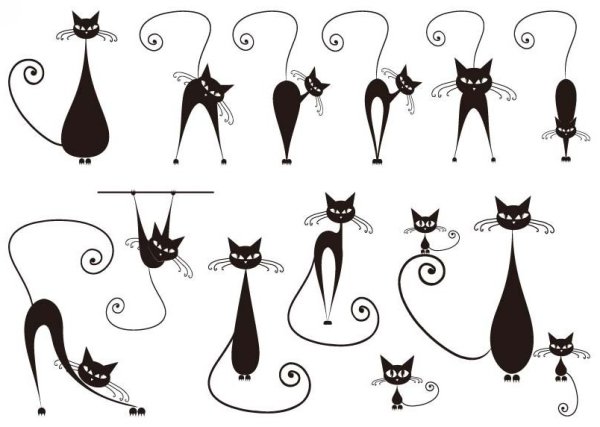 Тату кошка эскизы для девушек